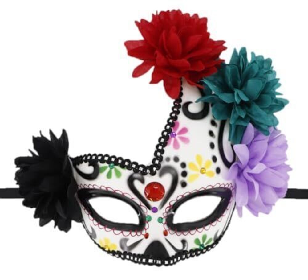 6313 Masquerade Mask Mexican Day Of The Dead Sugar Skull Eyemask Masque